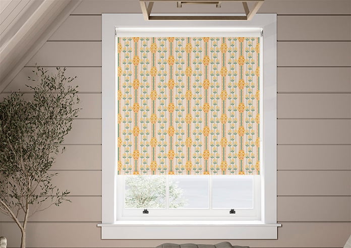 Petal & Block Jaipur Stripe, Marigold - Twist & Fit Roller Blind - Image 3